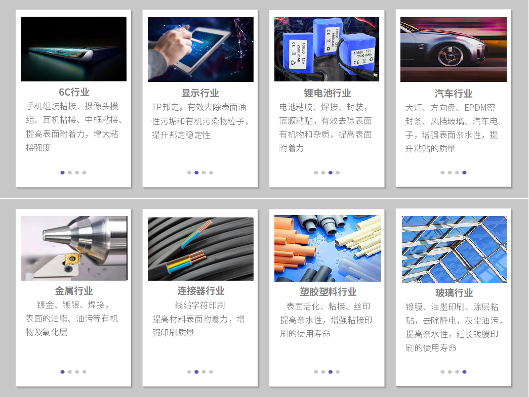 大气等离子清洗机行业应用